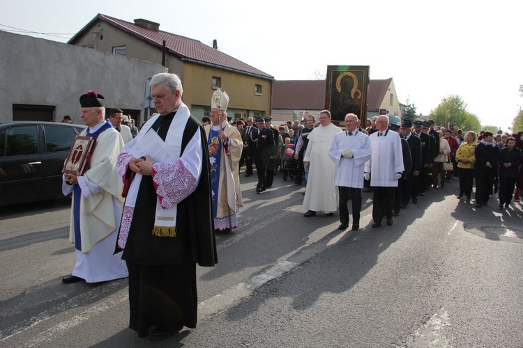 Powitanie ikony MB Częstochowskiej w Krośniewicach