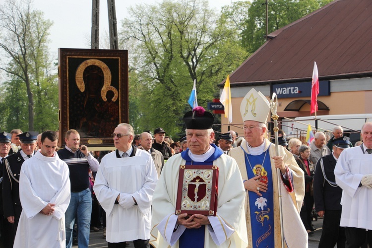 Powitanie ikony MB Częstochowskiej w Krośniewicach