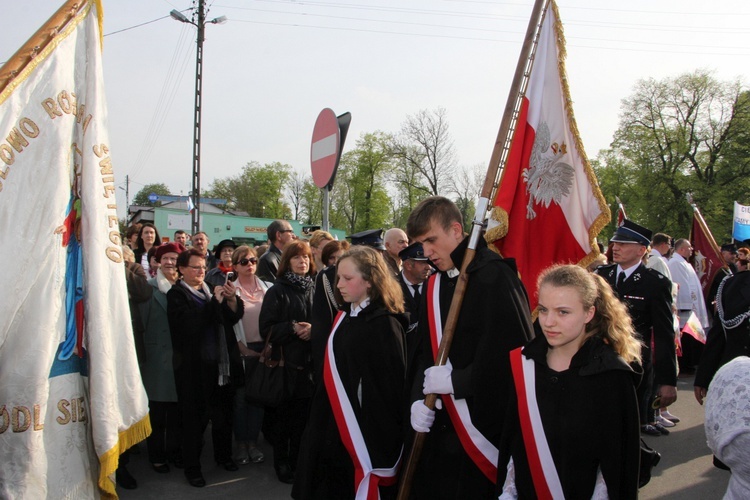 Powitanie ikony MB Częstochowskiej w Krośniewicach