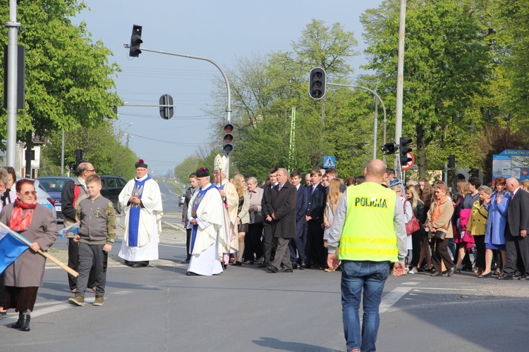 Powitanie ikony MB Częstochowskiej w Krośniewicach