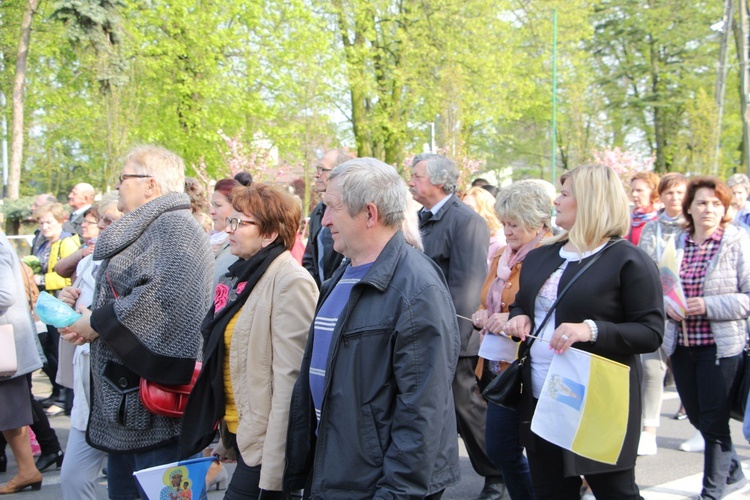 Powitanie ikony MB Częstochowskiej w Krośniewicach