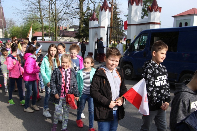 Powitanie ikony MB Częstochowskiej w Krośniewicach