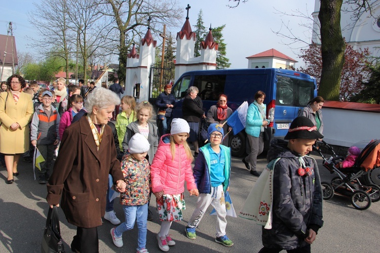 Powitanie ikony MB Częstochowskiej w Krośniewicach