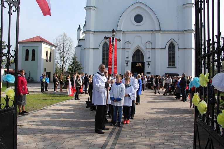 Powitanie ikony MB Częstochowskiej w Krośniewicach