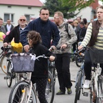 Motocykliści w kościele w Zgórsku