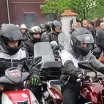 Motocykliści w kościele w Zgórsku