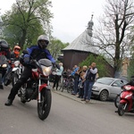 Motocykliści w kościele w Zgórsku