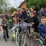 Motocykliści w kościele w Zgórsku