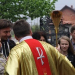 Motocykliści w kościele w Zgórsku