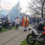 Motocykliści w kościele w Zgórsku