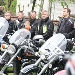 Motocykliści w kościele w Zgórsku