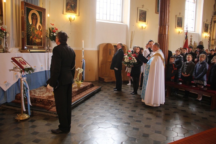 Powitanie ikony MB Częstochowskiej w Dąbrowicach