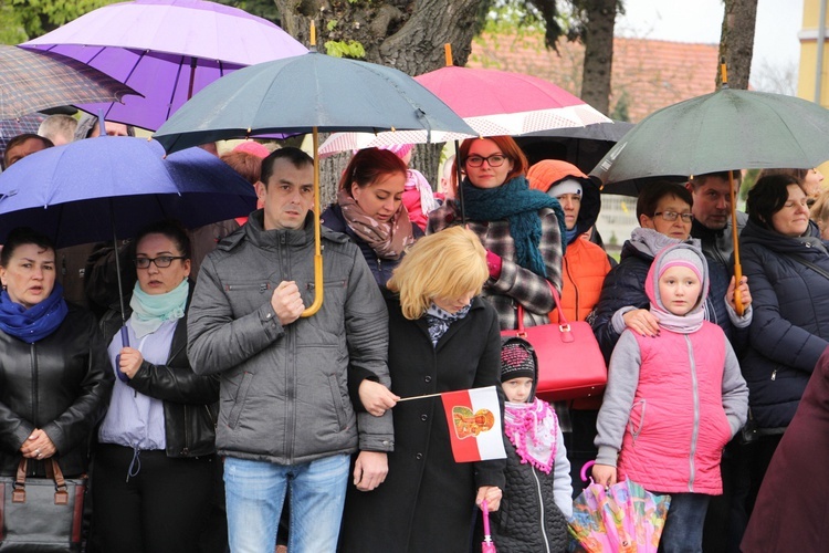 Powitanie ikony MB Częstochowskiej w Dąbrowicach