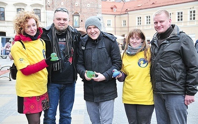 ▲	Tradycyjnie przed zawodami odbył się happening w centrum Lublina.