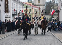 Pułk ułanów Księstwa Warszawskiego na obchodach w Sandomierzu.