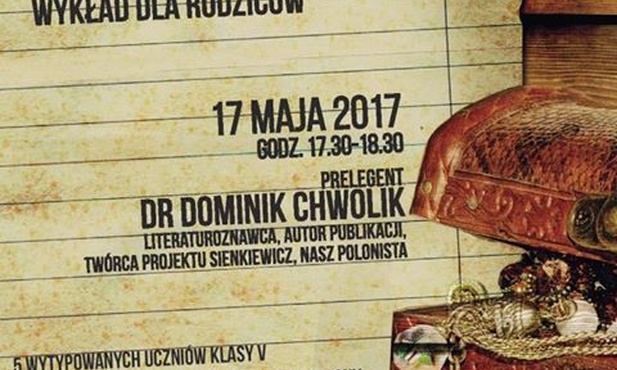 Wykład dla rodziców o literaturze dla chłopców, Katowice, 17 maja