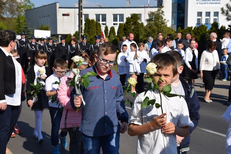 Powitanie ikony MB Częstochowskiej w Topoli Królewskiej