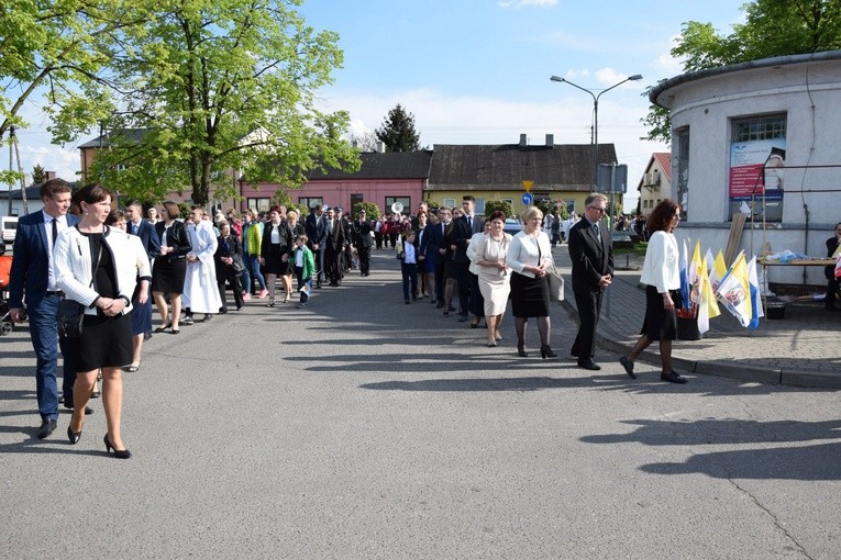 Powitanie ikony MB Częstochowskiej w Grabowie