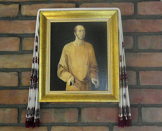 ▲	Wizerunek św. Ignacego Loyoli w kaplicy Theotokos.