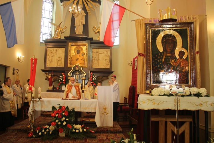 Powitanie ikony MB Częstochowskiej w Błoniu