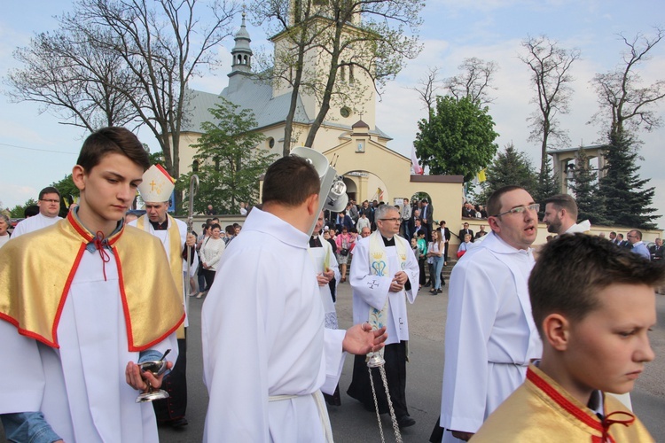 Powitanie ikony MB Częstochowskiej w Błoniu