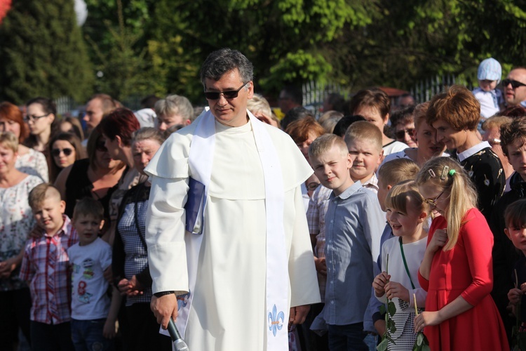 Powitanie ikony MB Częstochowskiej w Leźnicy Małej