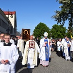 Powitanie ikony MB Częstochowskiej w parafii św. Andrzeja Apostoła w Łęczycy