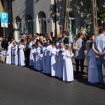 Powitanie ikony MB Częstochowskiej w parafii Niepokalanego Poczęcia NMP w Łęczycy