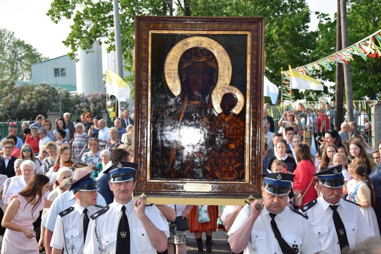 Powitanie ikony MB Częstochowskiej w Leśmierzu