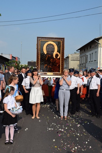 Powitanie ikony MB Częstochowskiej w Leśmierzu