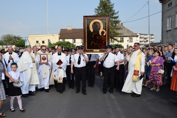 Powitanie ikony MB Częstochowskiej w Leśmierzu