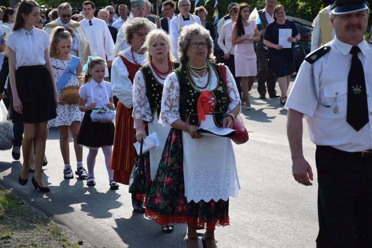 Powitanie ikony MB Częstochowskiej w Leśmierzu