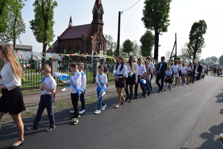 Powitanie ikony MB Częstochowskiej w Leśmierzu