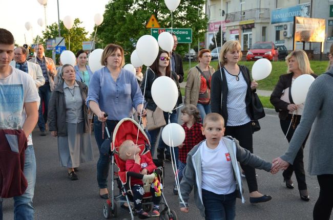 Biały marsz w Łęcznej