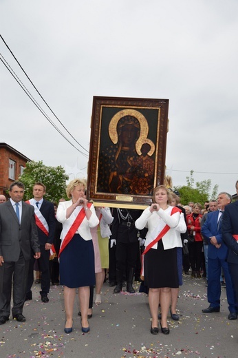 Powitanie ikony MB Częstochowskiej w Tumie