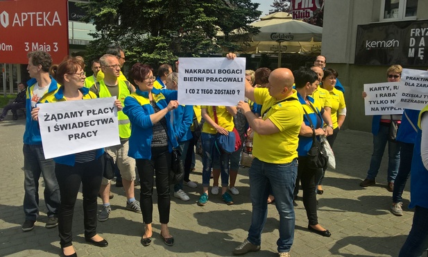 Protest pracowników Praktikera