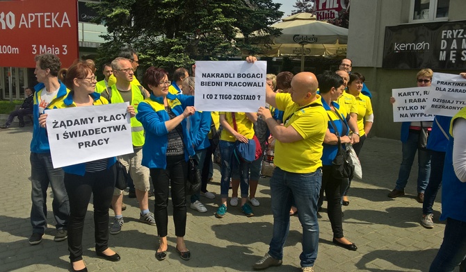 Protest pracowników Praktikera