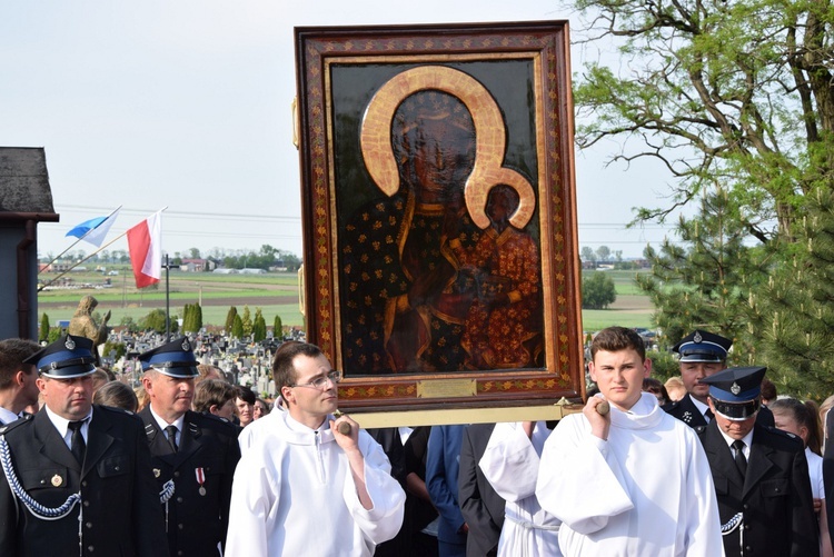 Powitanie ikony MB Częstochowskiej w Górze św. Małgorzaty