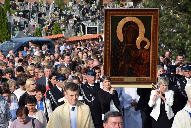 Powitanie ikony MB Częstochowskiej w Górze św. Małgorzaty