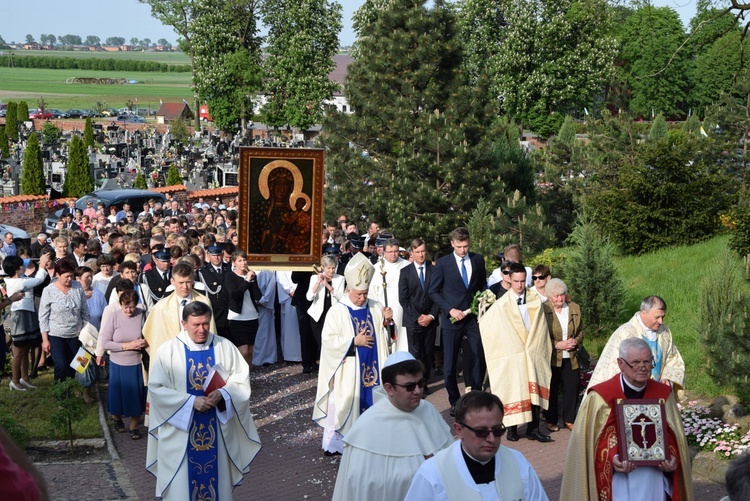 Powitanie ikony MB Częstochowskiej w Górze św. Małgorzaty