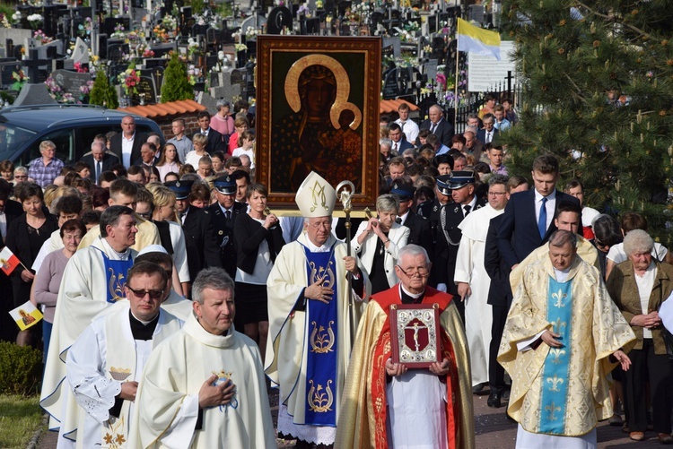 Powitanie ikony MB Częstochowskiej w Górze św. Małgorzaty