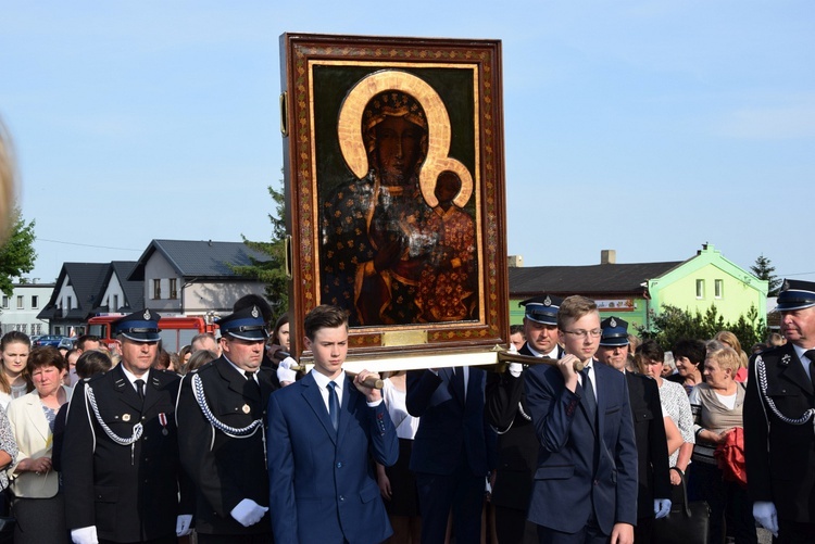 Powitanie ikony MB Częstochowskiej w Górze św. Małgorzaty