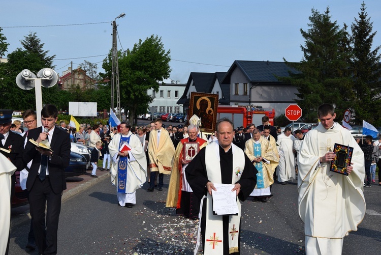 Powitanie ikony MB Częstochowskiej w Górze św. Małgorzaty