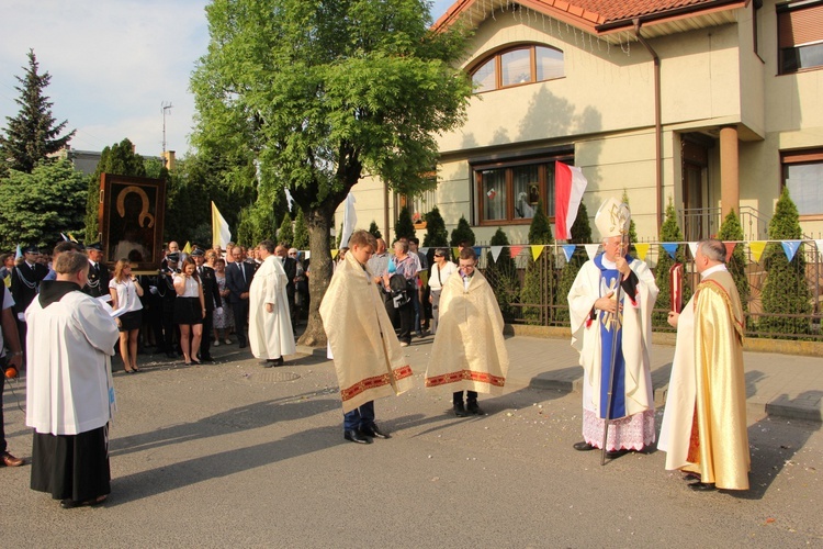 Powitanie ikony MB Częstochowskiej w Piątku