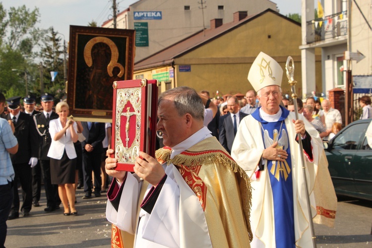 Powitanie ikony MB Częstochowskiej w Piątku