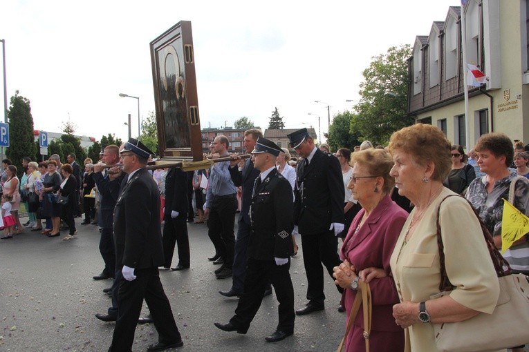 Powitanie ikony MB Częstochowskiej w Piątku