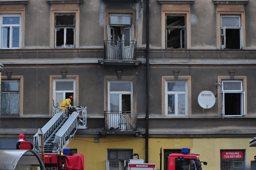 Zawalił się strop kamienicy przy ul. Lubartowskiej