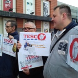 Protest w Tesco 