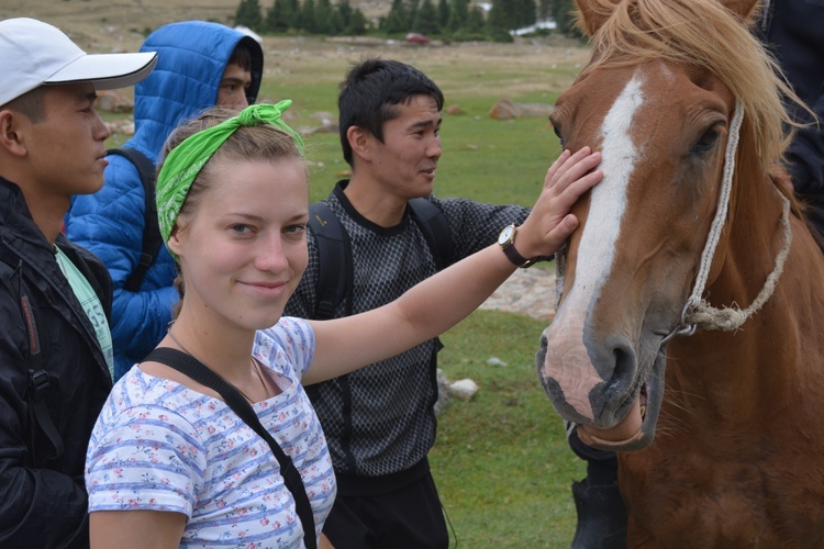 Wolontariusze w Kirgistanie