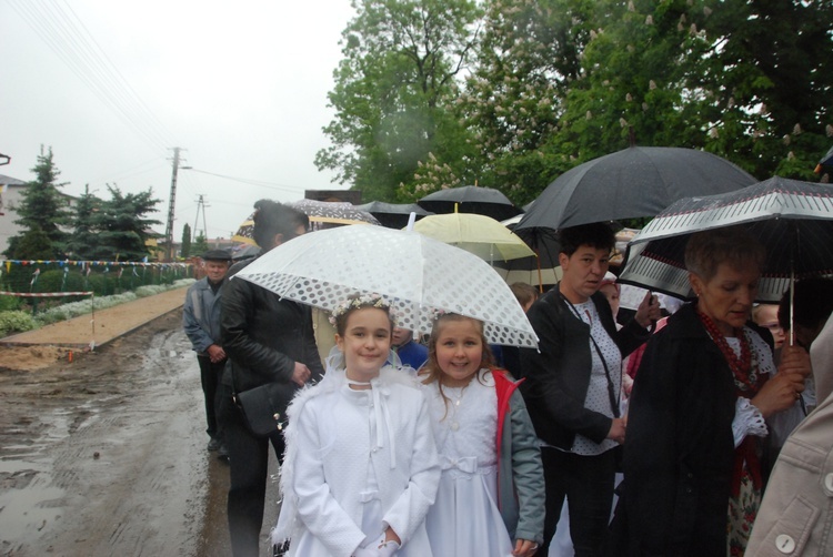 Powitanie ikony MB Częstochowskiej w Łękach Kościelnych